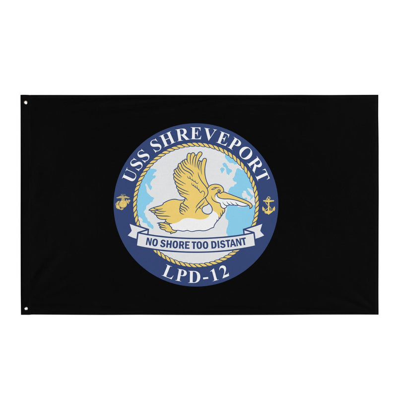 USS Shreveport (LPD-12) Black Wall Flag
