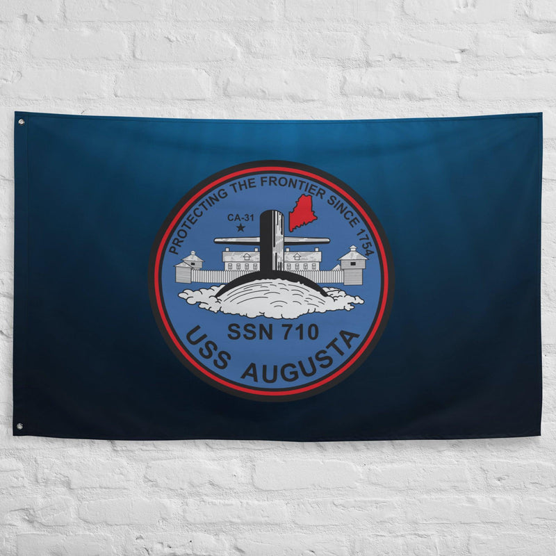 USS Augusta (SSN-710) Submarine Wall Flag