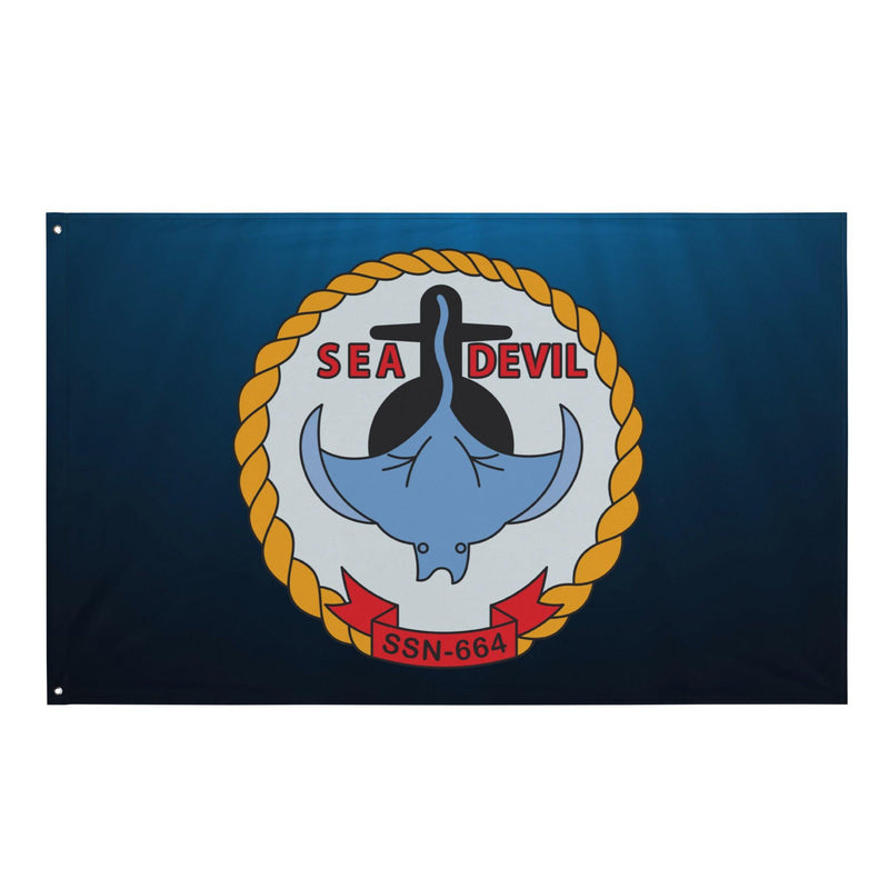 USS Sea Devil (SSN-664) Submarine Wall Flag