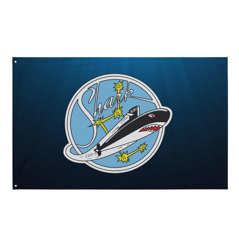 USS Shark (SSN-591) Submarine Wall Flag