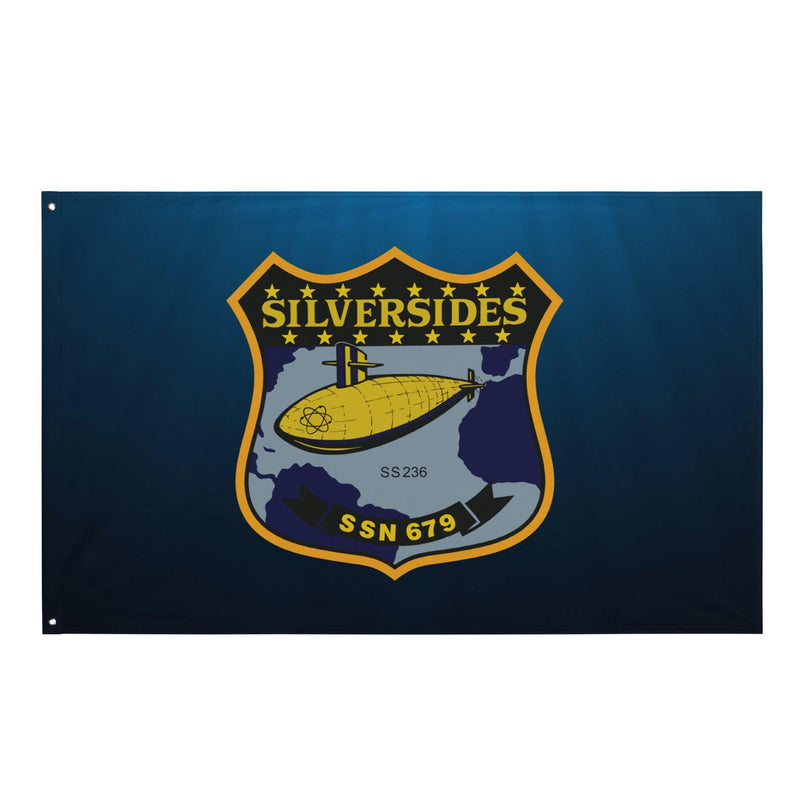USS Silversides (SSN-679) Submarine Wall Flag