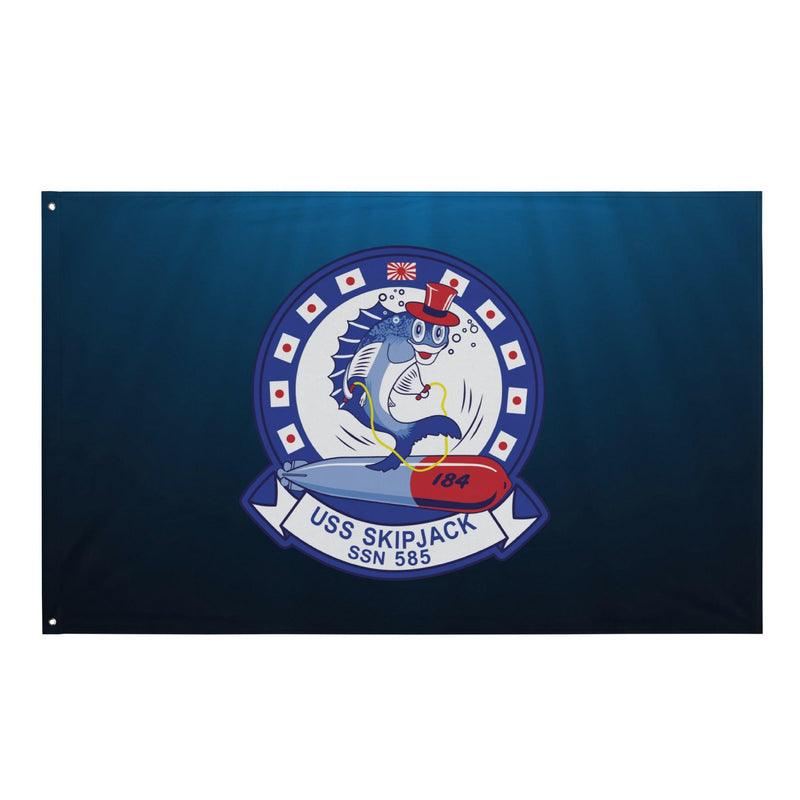 USS Skipjack (SSN-585) Submarine Logo Wall Flag