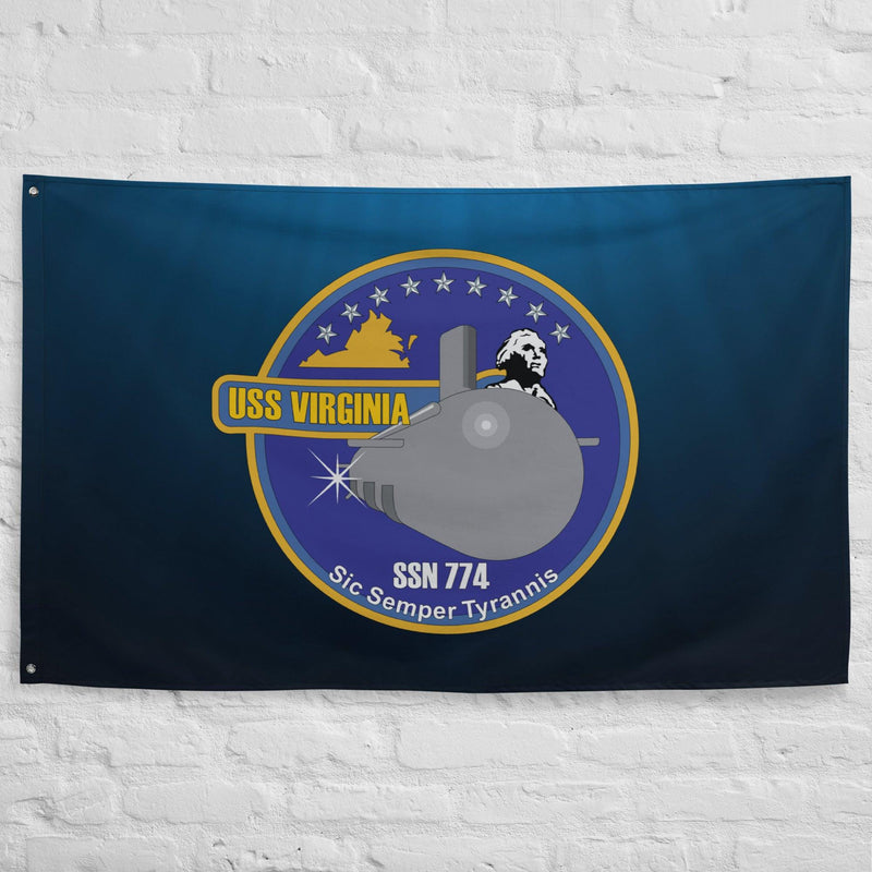 USS Virginia (SSN-774) Submarine Wall Flag