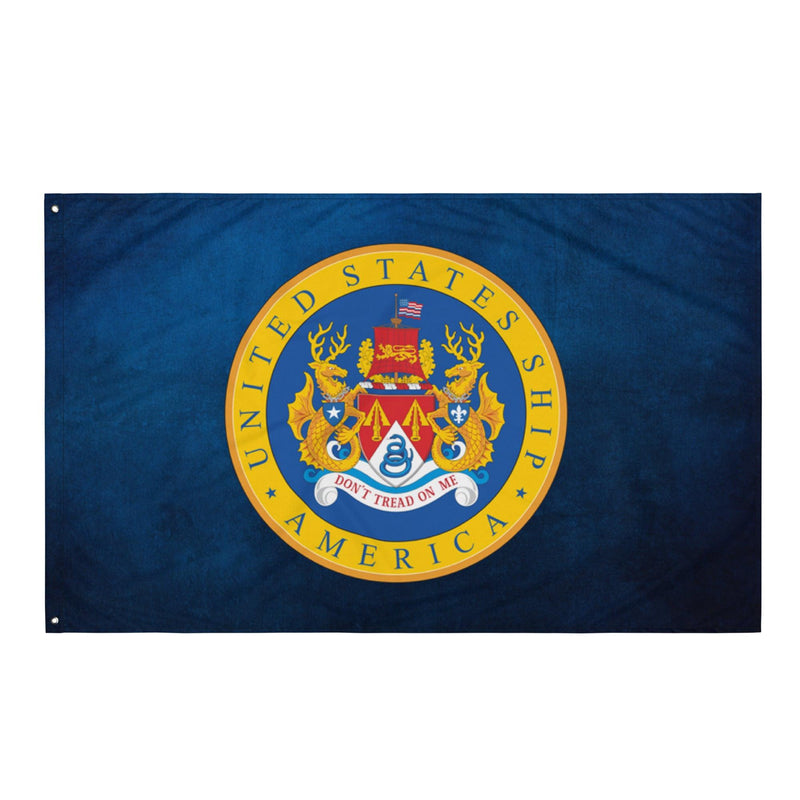 USS America (CV-66) Aircraft Carrier Flag