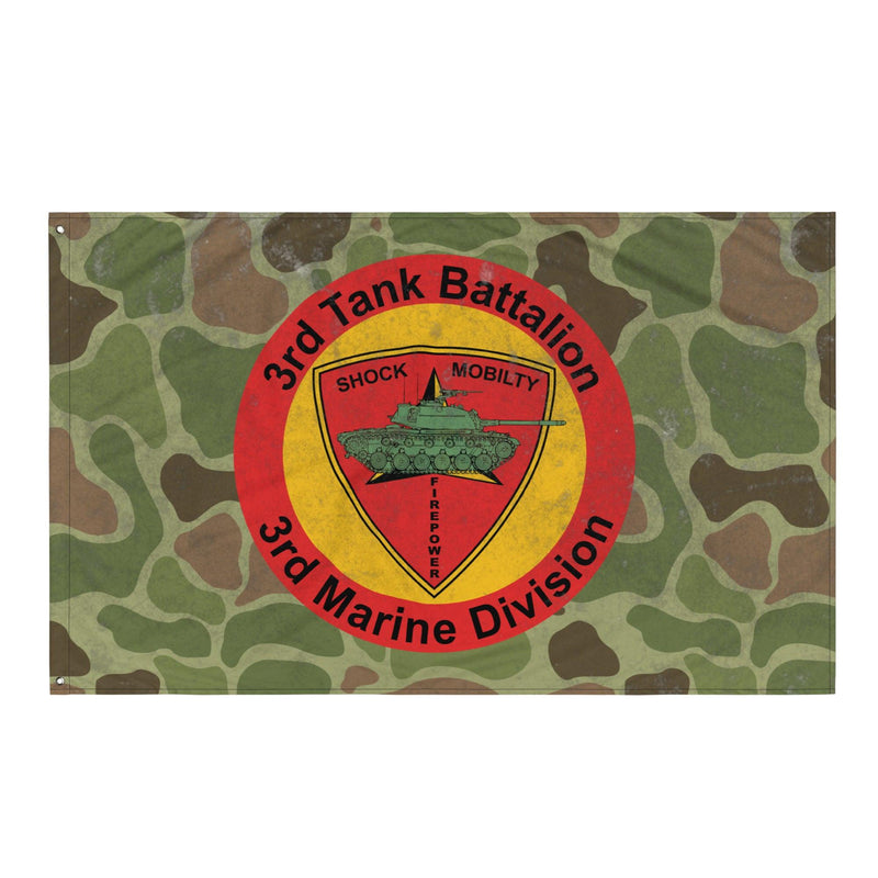 USMC 3rd Tank Battalion Frog Skin Camo Flag