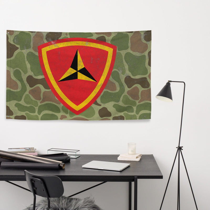 3rd Marine Division Frog Skin Camo Flag