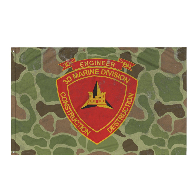 USMC 3rd CEB Frog Skin Camo Indoor Wall Flag
