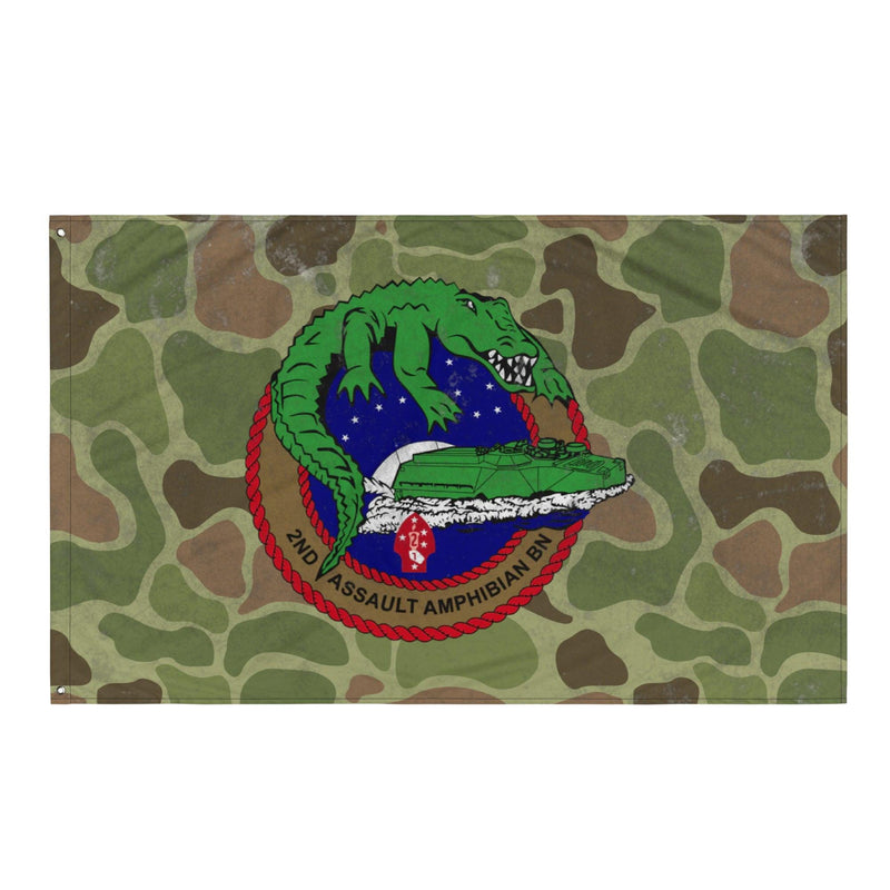 USMC 2nd AABn Frog Skin Camo Indoor Wall Flag