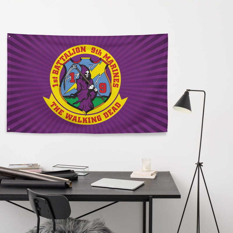 1st Bn 9th Marines (1/9 Marines) USMC Flag
