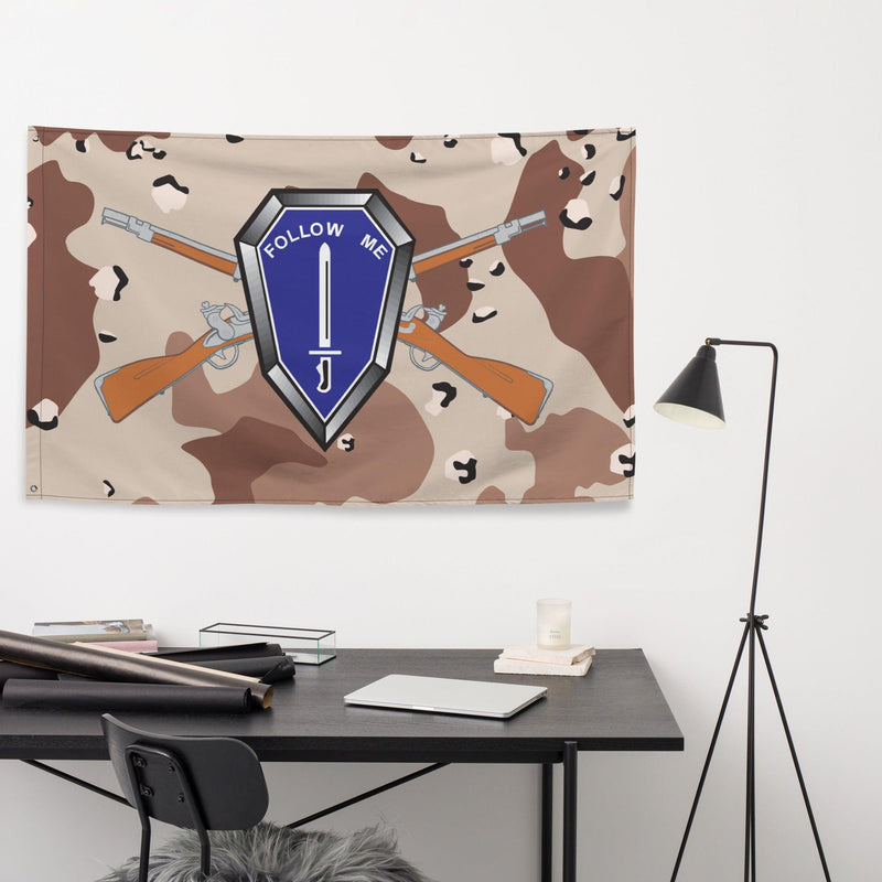 U.S. Army Infantry Branch Chocolate-Chip Camouflage Flag