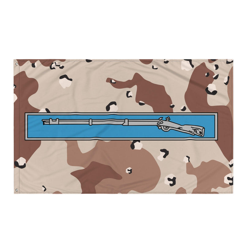 Expert Infantryman Badge EIB Desert Storm Camo Flag