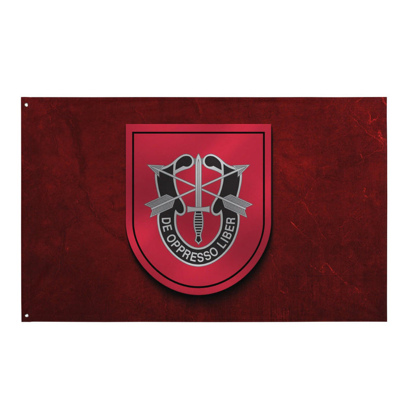 7th Special Forces Group (7th SFG) Beret Flash Red Flag