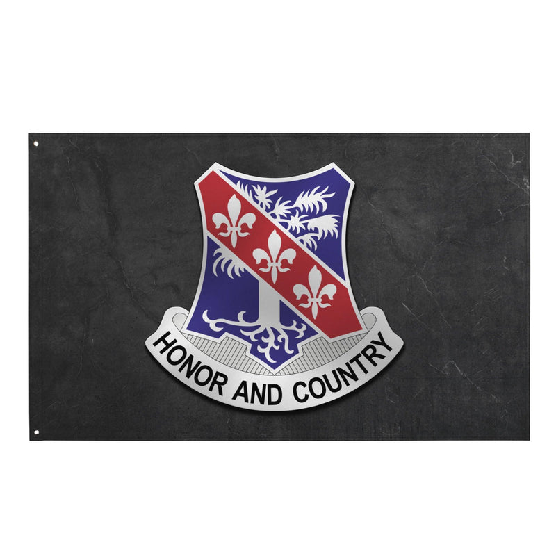 U.S. Army 327th Infantry Regiment Black Emblem Flag