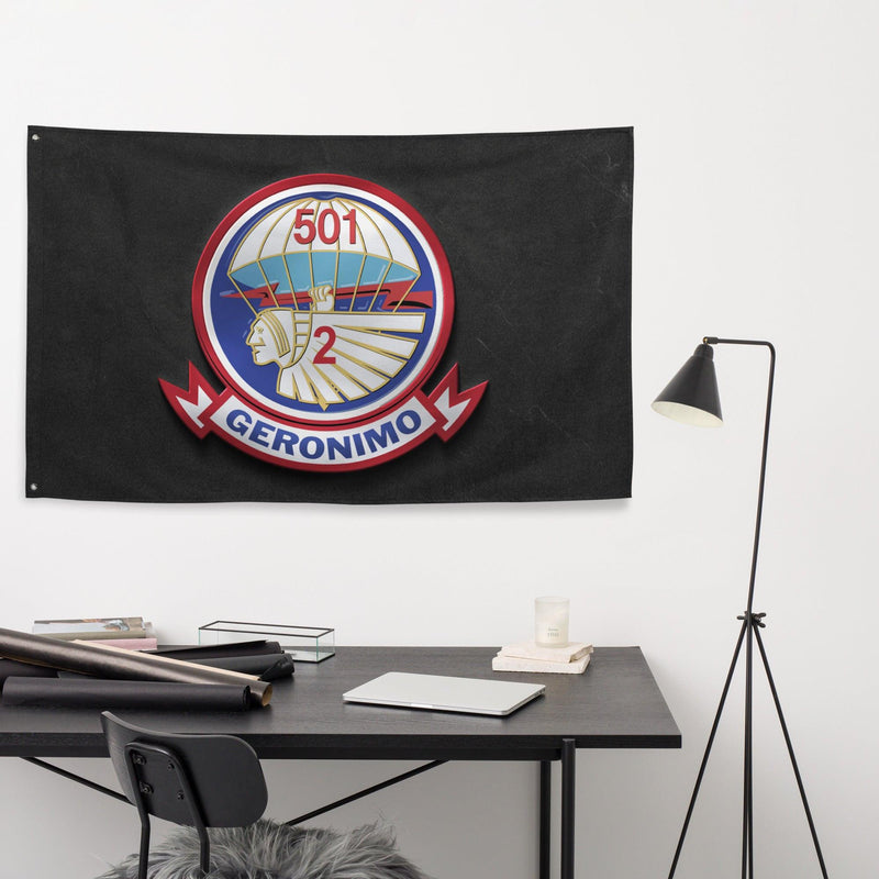 U.S. Army 2-501 Airborne Infantry Indoor Wall Flag
