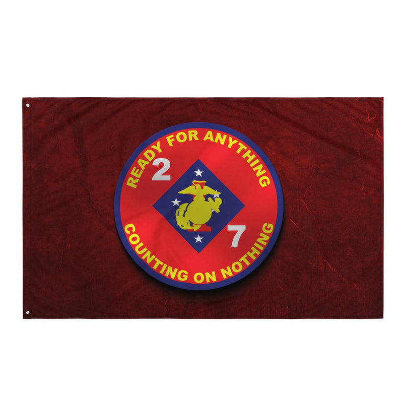 2/7 Marines Vietnam Era Red Flag
