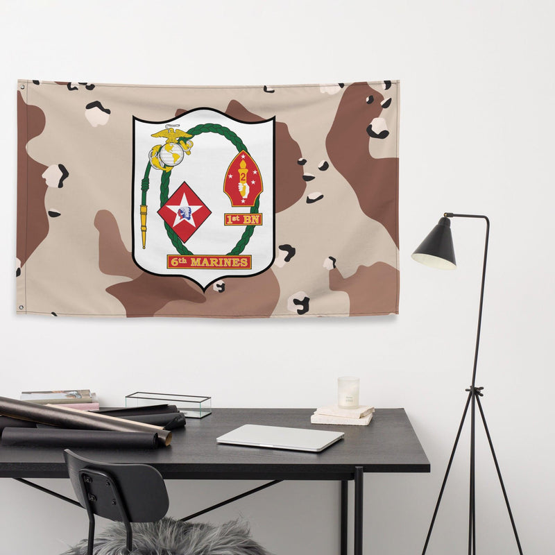 1/6 Marines Chocolate-Chip Camouflage Flag