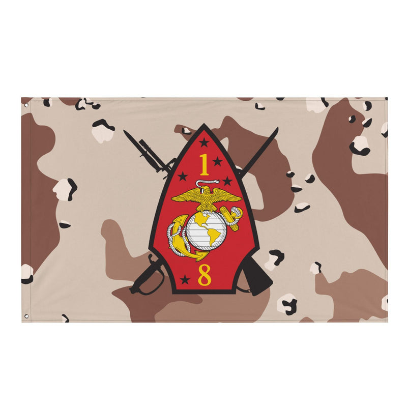 1/8 Marines Chocolate-Chip Camouflage Flag