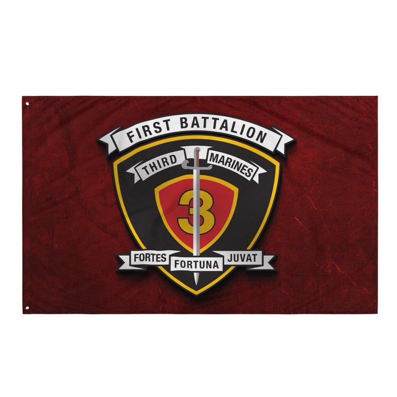 1st Bn 3rd Marines (1/3 Marines) Red Wall Flag