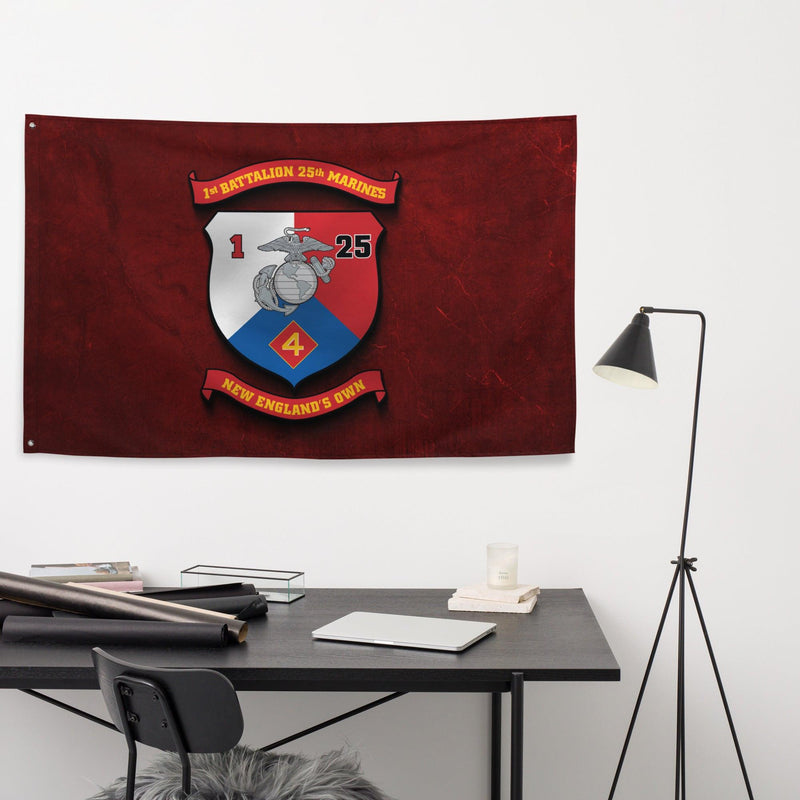 1st Bn 25th Marines (1/25 Marines) Red Wall Flag