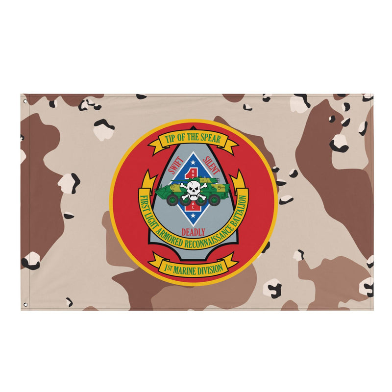 1st LAR USMC Chocolate-Chip Camo Flag