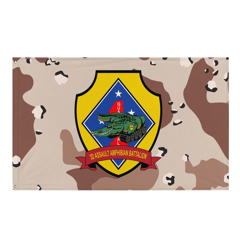 3rd AABn USMC Chocolate-Chip Camo Flag