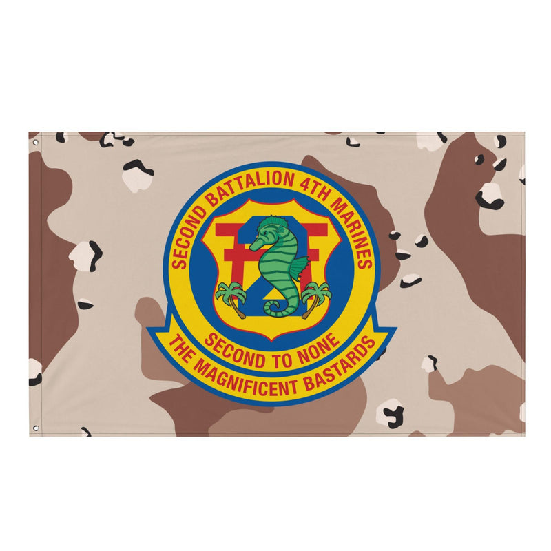 2/4 Marines Chocolate-Chip Camo Flag