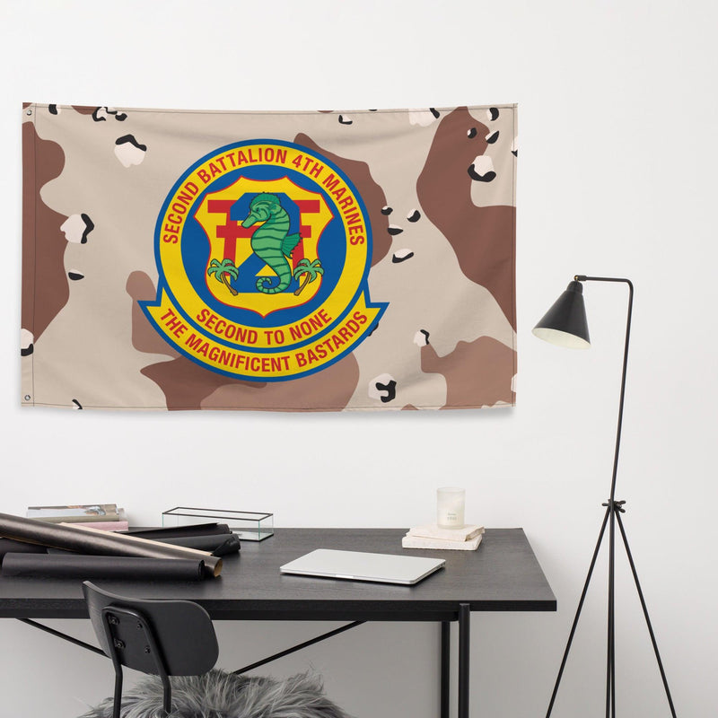 2/4 Marines Chocolate-Chip Camo Flag