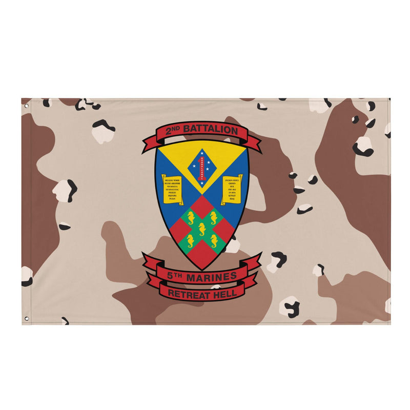 2/5 Marines Chocolate-Chip Camo Flag