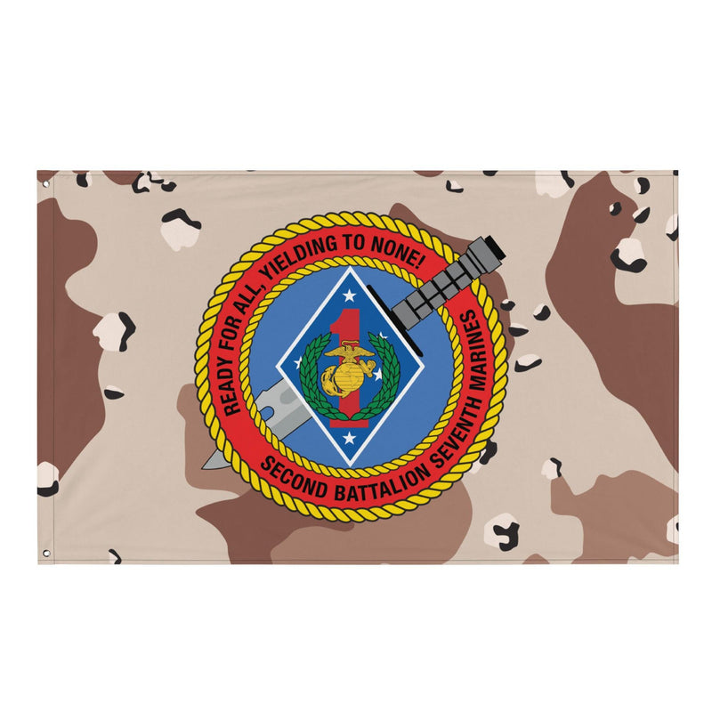2/7 Marines Chocolate-Chip Camo Flag