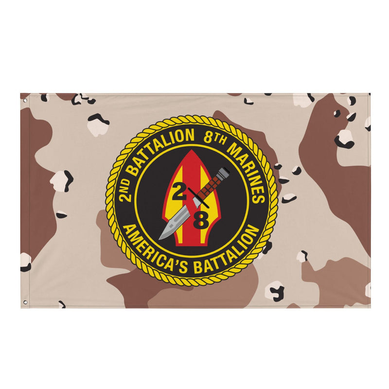 2/8 Marines Chocolate-Chip Camo Flag