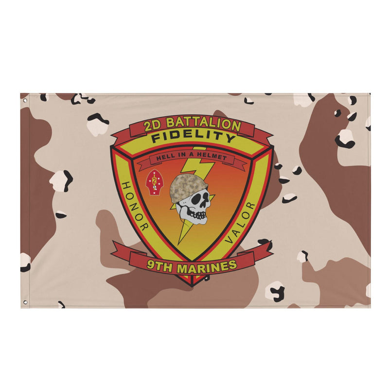 2/9 Marines Chocolate-Chip Camo Flag