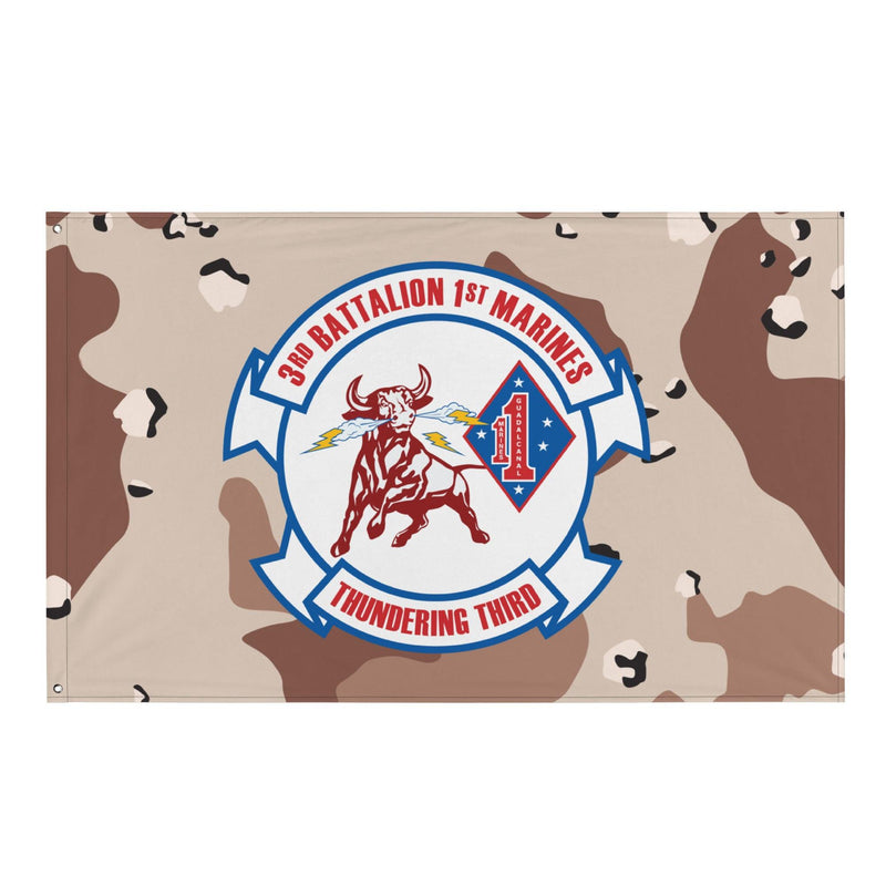 3/1 Marines Chocolate-Chip Camo Flag