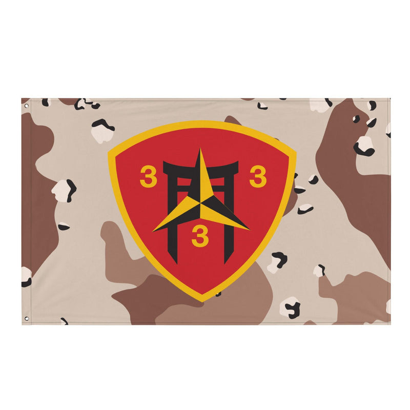 3/3 Marines Chocolate-Chip Camo USMC Flag