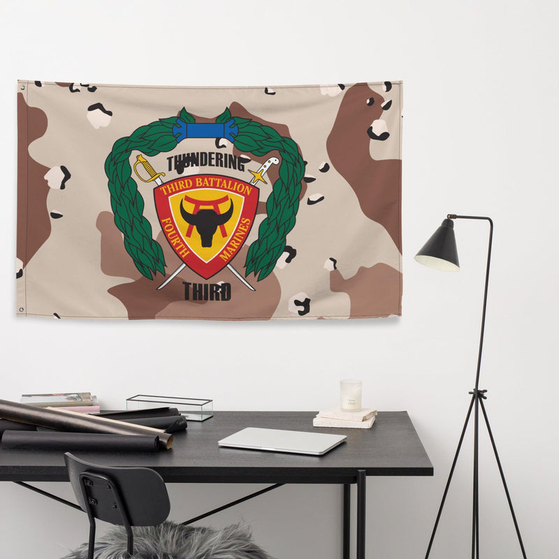 3/4 Marines Chocolate-Chip Camo USMC Flag