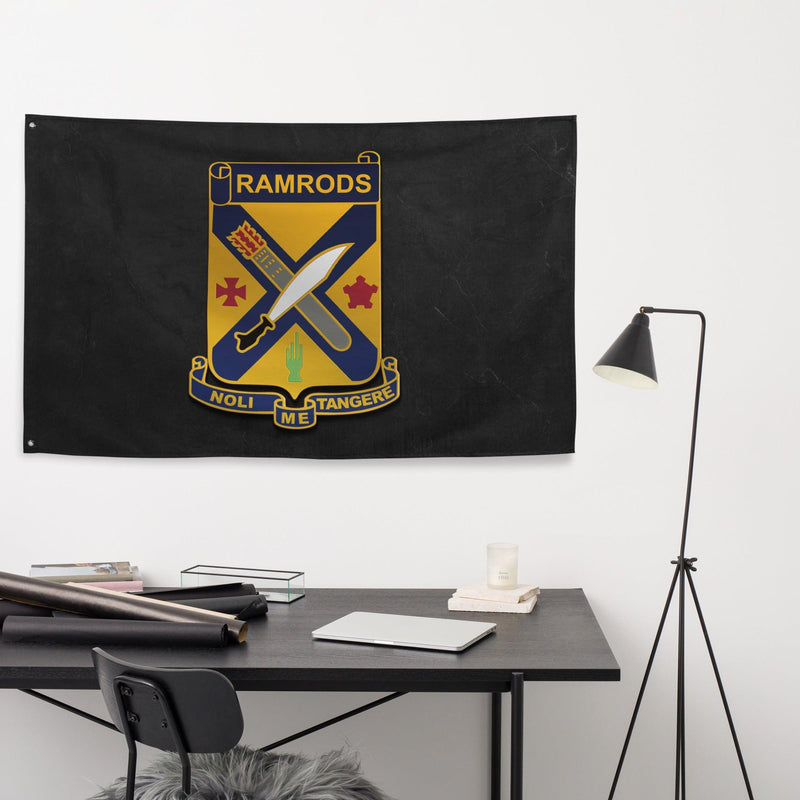 U.S. Army 2-2 Infantry Regiment 'Ramrods' Flag