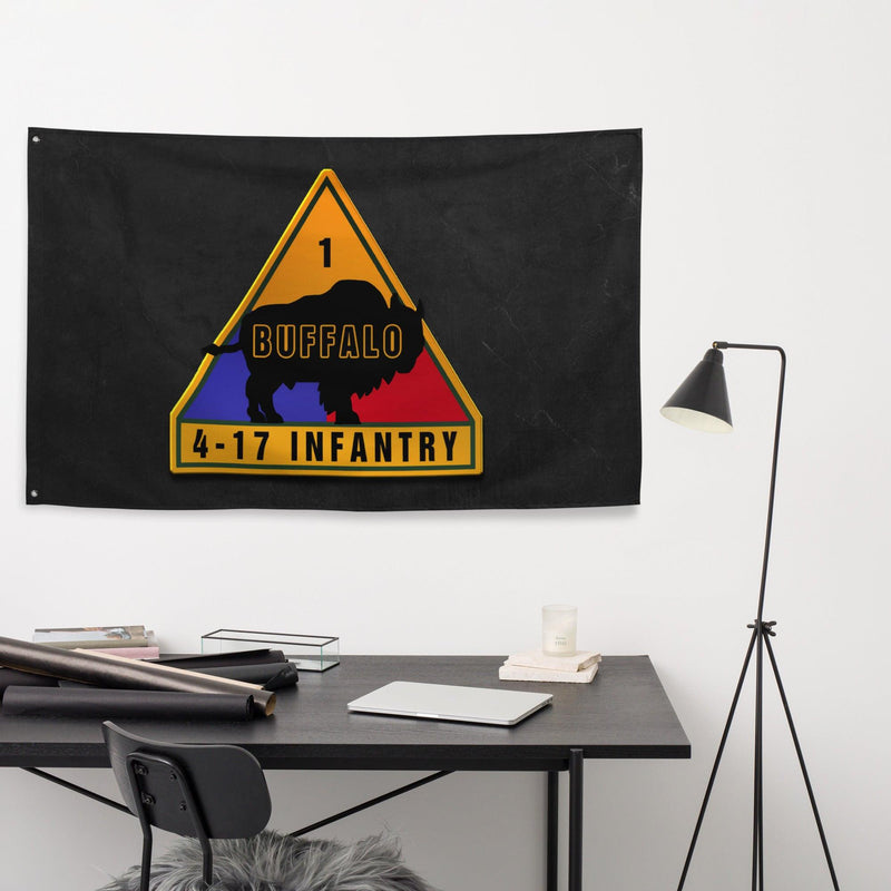 U.S. Army 4-17 Infantry Regiment Indoor Wall Flag