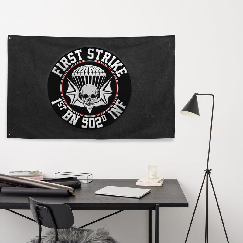 1-502 Airborne Infantry Regiment 'First Strike' Flag