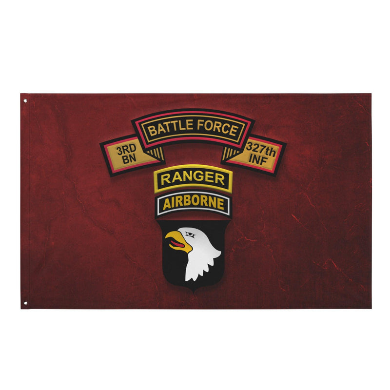 U.S. Army 3-327 IR 101st Airborne Ranger Tab Red Flag