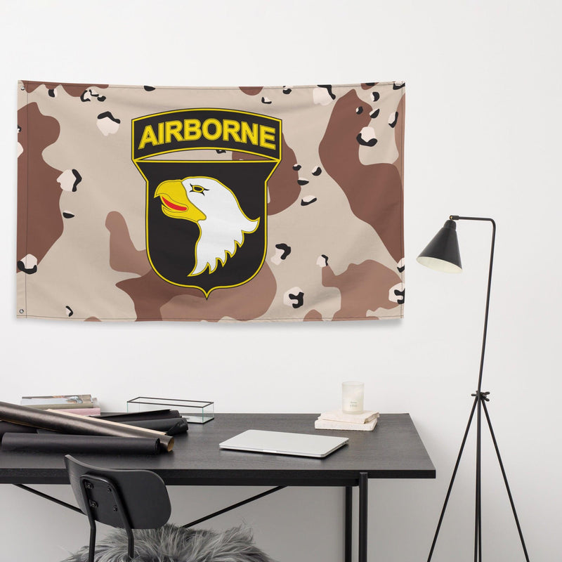 101st Airborne Division Chocolate-Chip Camo Flag