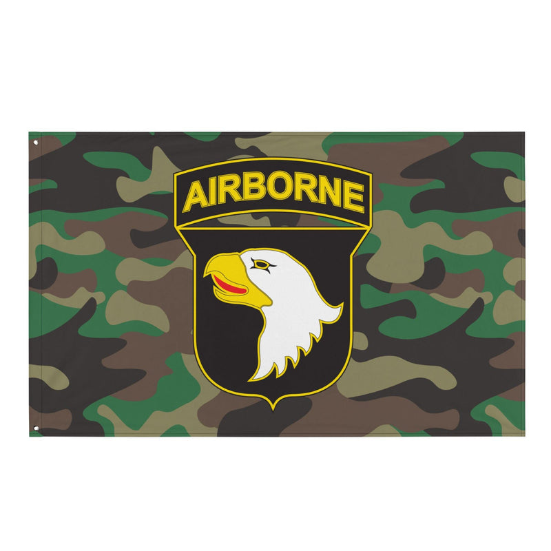 101st Airborne Division M81 Woodland Camo Flag