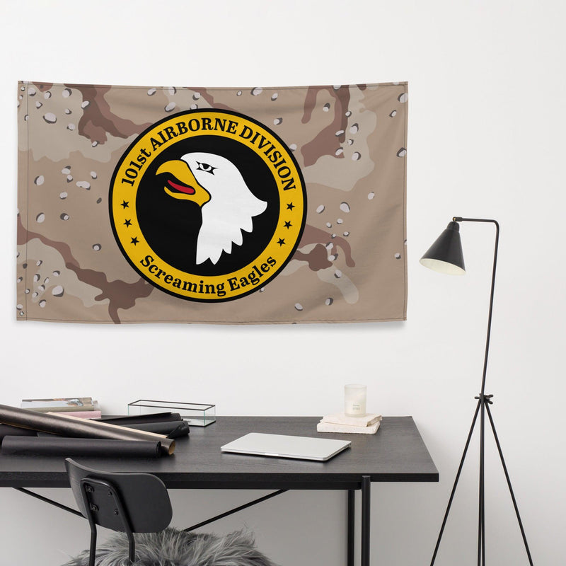 101st Airborne Desert Storm Camo Emblem Flag