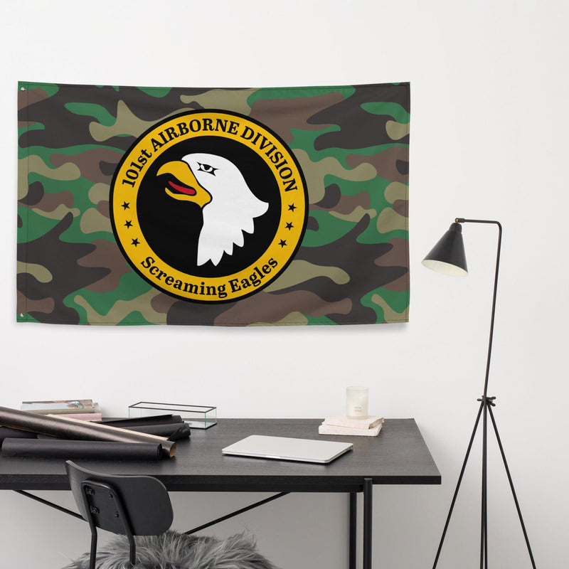 101st Airborne M81 Woodland Camo Emblem Flag