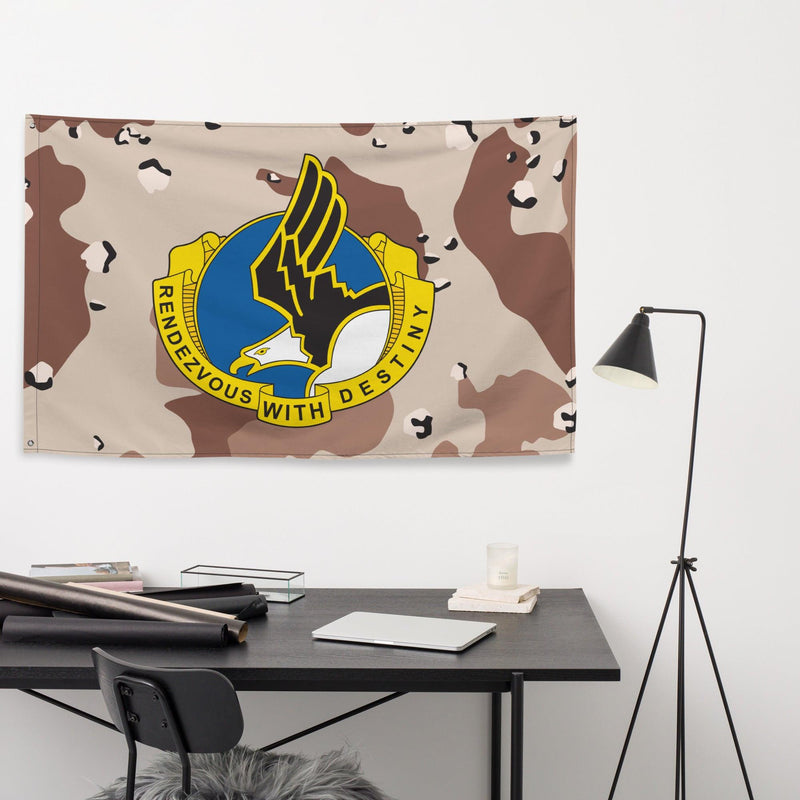 101st Airborne Division Insignia Chocolate Chip Camo Flag