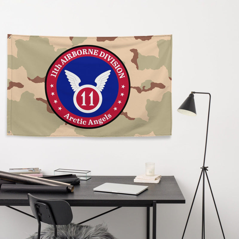 11th Airborne Division Emblem DCU Camo Flag
