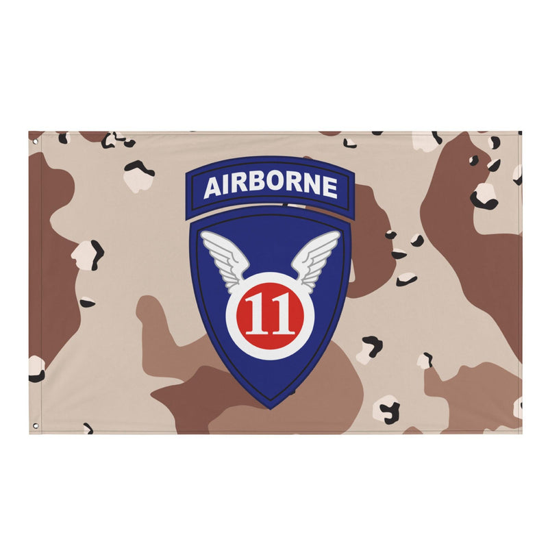U.S. Army 11th Airborne Division Chocolate Chip Camo Flag