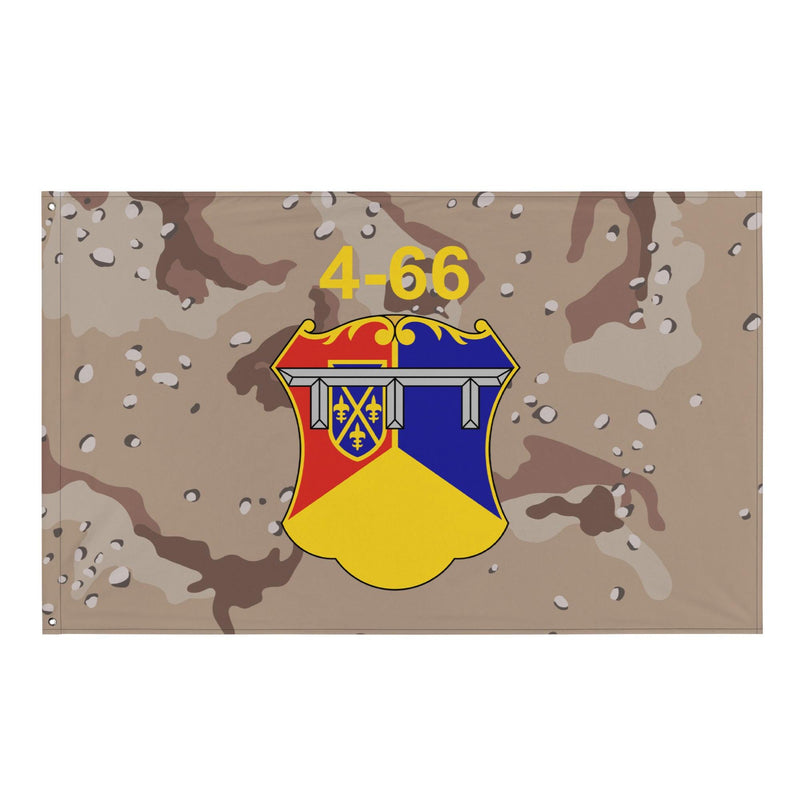 4th Battalion, 66th Armor Regiment (4-66 AR) Chocolate Chip Camo Flag