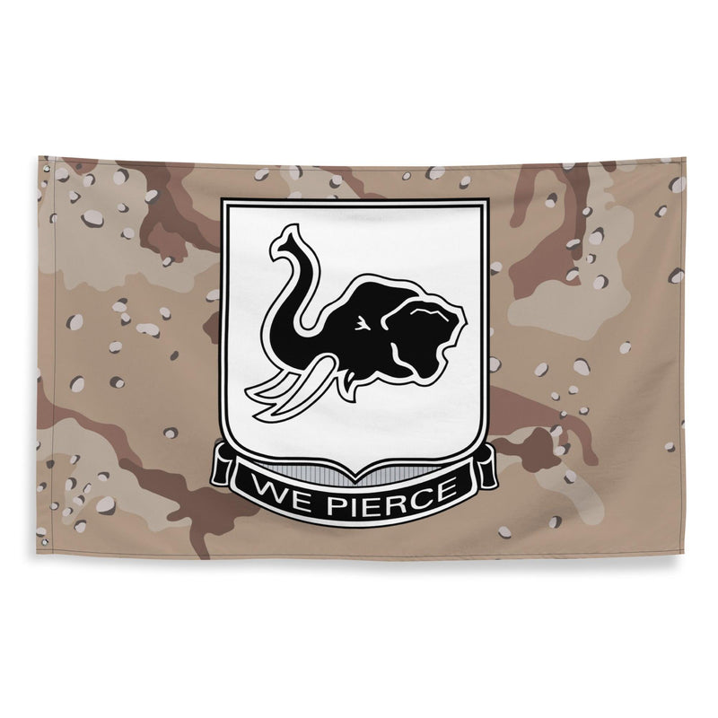 64th Armor Regiment (64 AR) Chocolate Chip Camo Flag