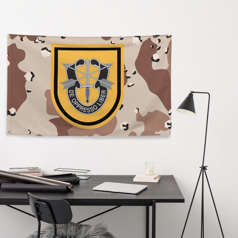 1st SFG (A) Chocolate-Chip Camo Flag