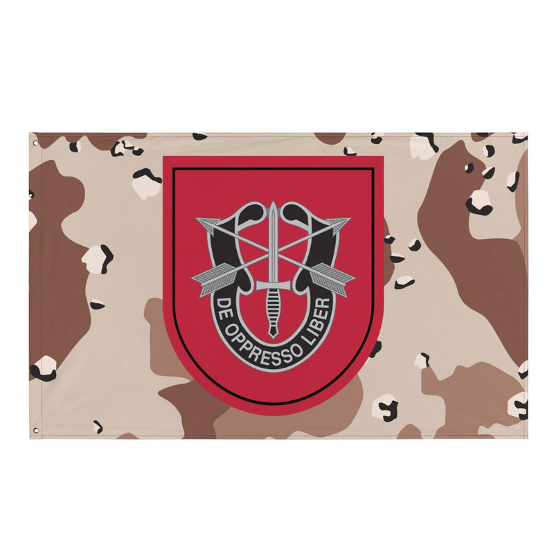 7th SFG (A) Chocolate Chip Camo Flag