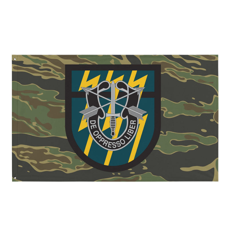12th Special Forces Group (12th SFG) Tiger Stripe Camo Flag